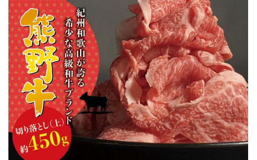 
希少和牛 熊野牛 切落し(上) 約450g ＜冷蔵＞ すき焼き しゃぶしゃぶ 牛肉
