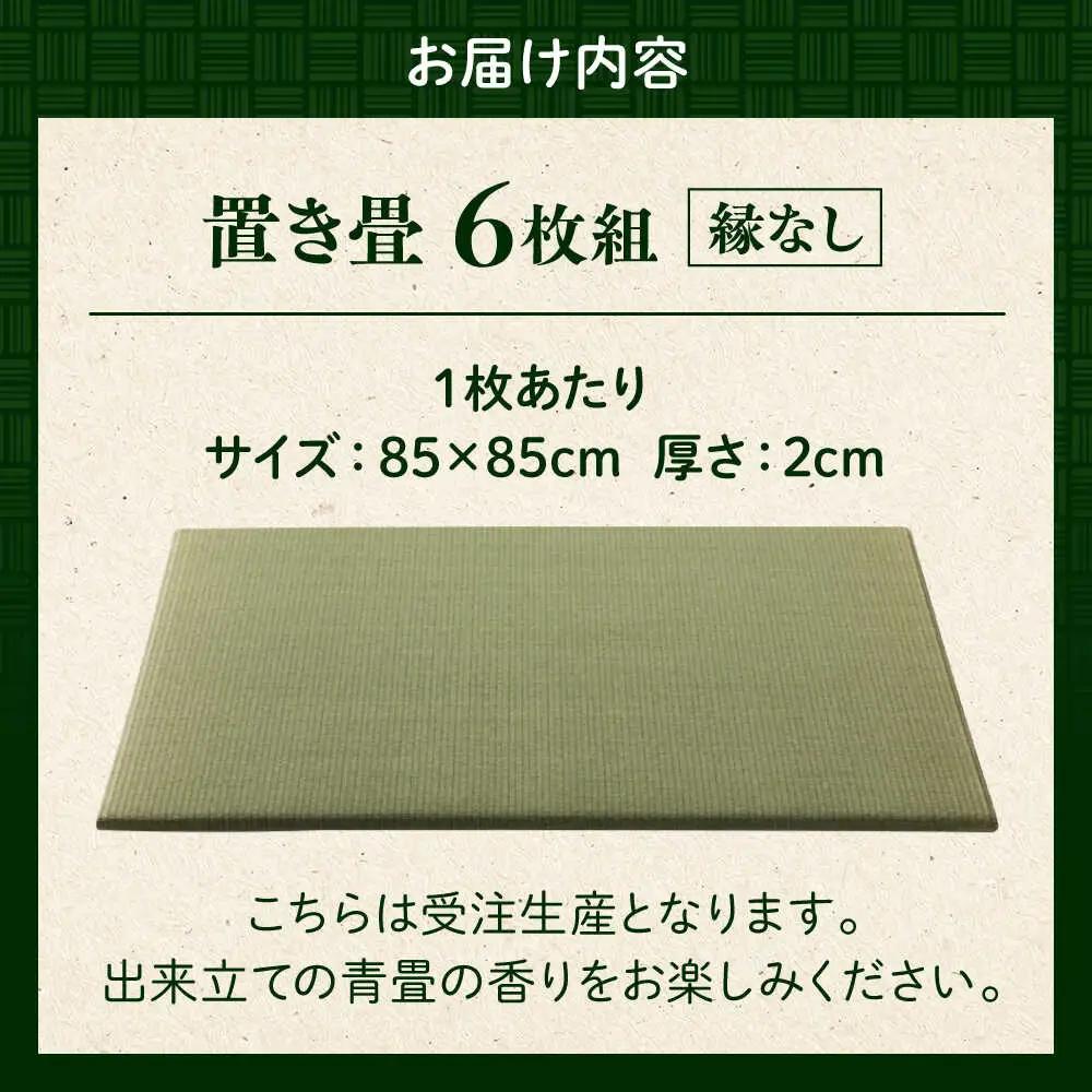 一畳屋 たたみっこ 縁無し 畳 6枚セット  畳[AYAB109]