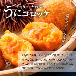 S002-011A_コロッケ2種類とたこわさびのセット / うに ウニ たこ タコ コロッケ わさび おつまみ 晩酌