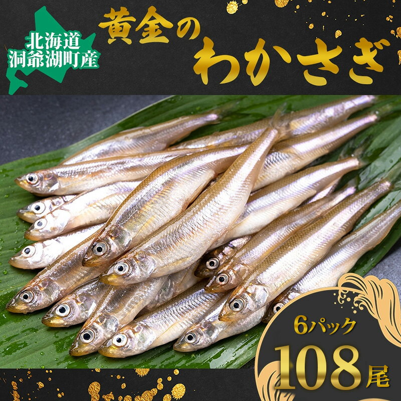 【ふるさと納税】【ふるさと納税】洞爺湖町産 黄金のわかさぎ 18尾×6P 計108尾 12月以降順次出荷 北海道産 ワカサギ わかさぎ 川魚 魚介類 産地直送 冷凍 お取り寄せ グルメ 天ぷら とうやマルシェ 北海道 洞爺湖町　お届け：2026年12月1日以降順次