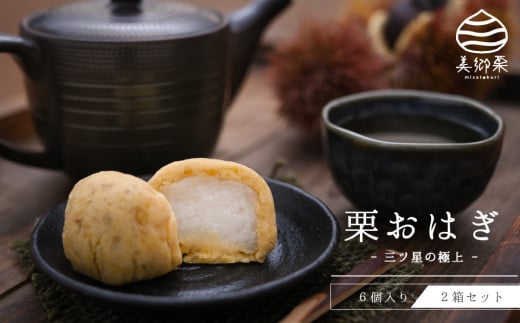 
            和菓子 栗おはぎ 6個入 × 2箱 [栗きんとん はな恵 宮崎県 美郷町 31am0004] 菓子 お菓子 栗 和栗 国産 スイーツ 冷凍
          