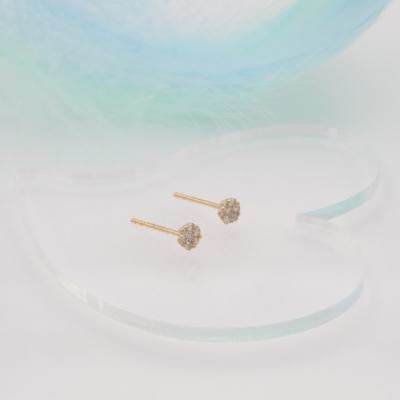 ふるさと納税 甲府市 K18 0.2ct ダイヤモンド ピアス　FFP-000341 |  | 02