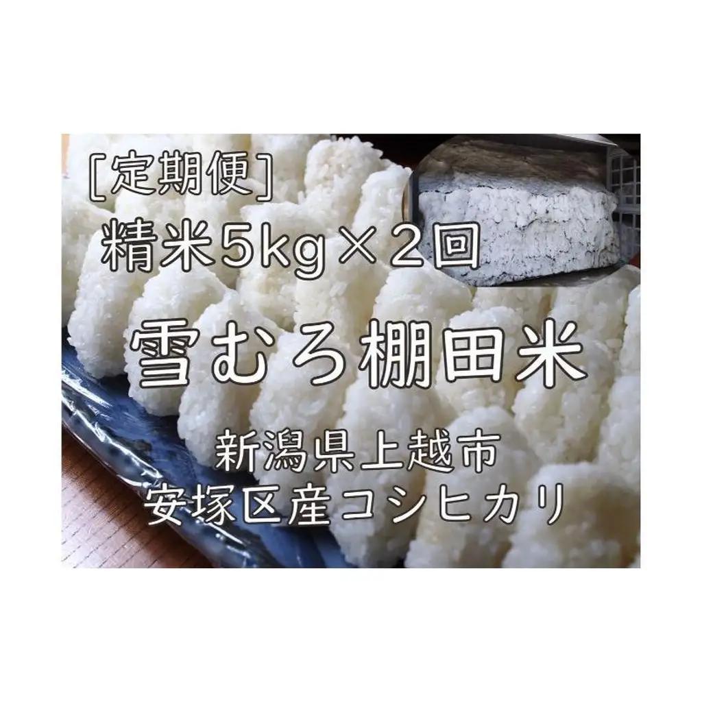 棚田米 コシヒカリ 精白米 コシヒカリ 10kg(5kg×2回)【定期便】