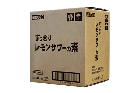 レモンサワーの素 1000ml パック 6本入り アルコール 25% 原液 お酒 レモン果汁 34% すっきり 酒 チューハイ 酎ハイ サワー リキュール 家庭用 お酒 父の日 贈答 ギフト 贈り物