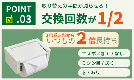 【定期便】トイレットペーパー ダブル ホワイト 24ロール×6回：合計144個 トイレット 日用品 Q036-004 