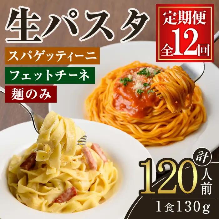 パスタ 生パスタ フェットチーネ スパゲッティーニ 麺のみ 12ヶ月 定期便 詰め合わせ 小分け 【パスタ】【ho1615】