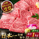 【ふるさと納税】【全12回定期便】 長崎和牛 カルビ 総計12.0kg （約1.0kg×12回）【ながさき西海農業協同組合】 [QAK040] 肉 和牛 牛肉 焼き肉 焼肉 バーベキュー BBQ 赤身 さざちょう おすすめ 71万円 710000円