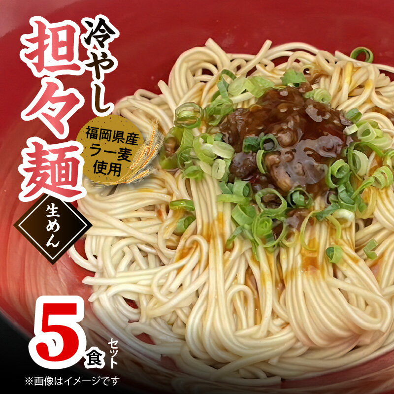 【ふるさと納税】ラー麦使用の 冷やし担々麺 5食