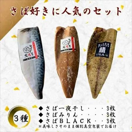 【無添加・天日干し・手造り】脂ノリノリさば三種の食べ比べセット_魚介・海産物  干物 _【配送不可地域：離島】【1539720】
