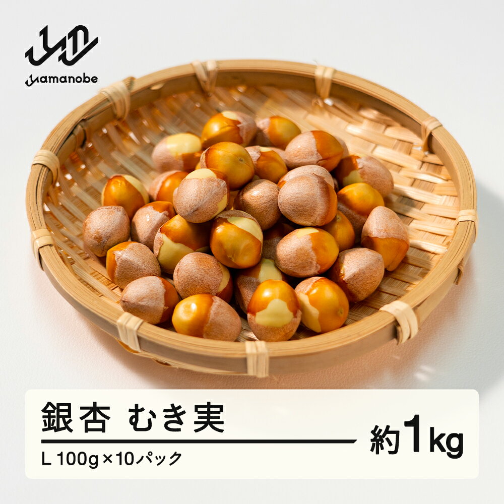 【ふるさと納税】≪先行予約≫ 山形県産 銀杏 むき実 L 約1kg（100g×10パック）ぎんなん おつまみ 真空パック 個包装 小分け 秋 野菜 送料無料 F20A-732