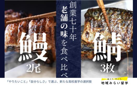 
            【セット】国産うなぎ2尾とサバ3枚のダブル蒲焼セット(オリジナルのタレ付)
          