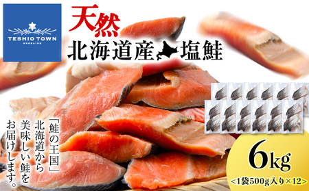 ☆北海道産 塩サケ切り身 6kg さけ 冷凍 塩鮭 塩漬け 切り身 北海道ふるさと納税
