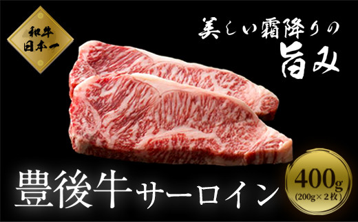 
大分県竹田産 おおいた和牛 サーロインステーキ 【200g×2枚】
