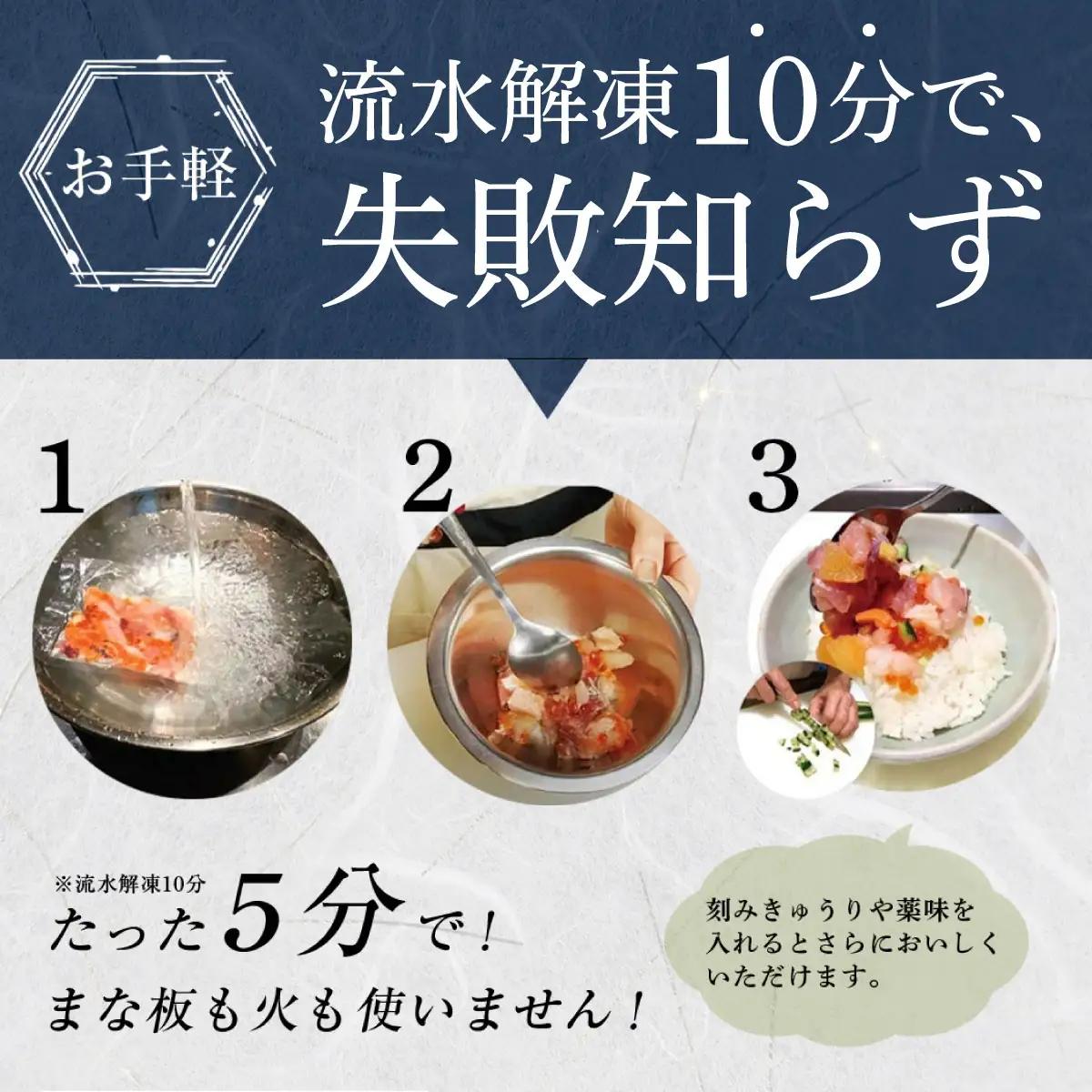 海鮮丼 恵びす丼5食＋5種各2食 [047-b046]