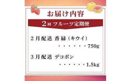 旬のフルーツ定期便 2回 Jコース フルーツ 定期便
