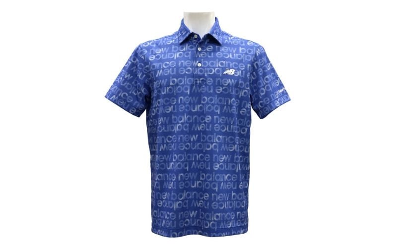 
            [№5784-1532]ニューバランスゴルフ ウェア 半袖 ポロシャツ メンズ 通気性 ブルー 012-6168007
          