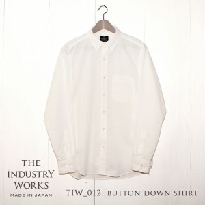 　播州織メンズシャツ「THE INDUSTRY WORKS」（1着）【TIW_012（ホワイト）】  36-2