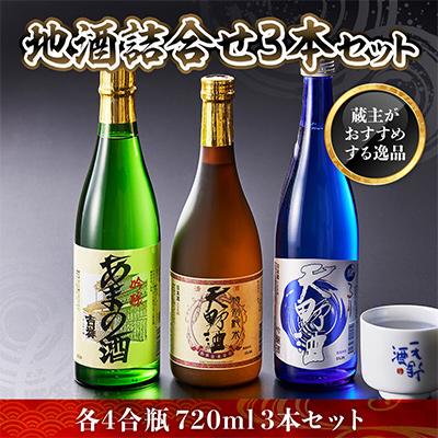 ふるさと納税 河内長野市 吟醸 特別純米 天野酒 蔵元おすすめの地酒詰め合わせ 720ml 日本酒3本セット