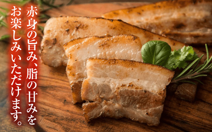 放牧豚 ベーコンブロック 計360g（180g×2）《厚真町》　【ファーマーズファクトリー株式会社】 [AXBA112]