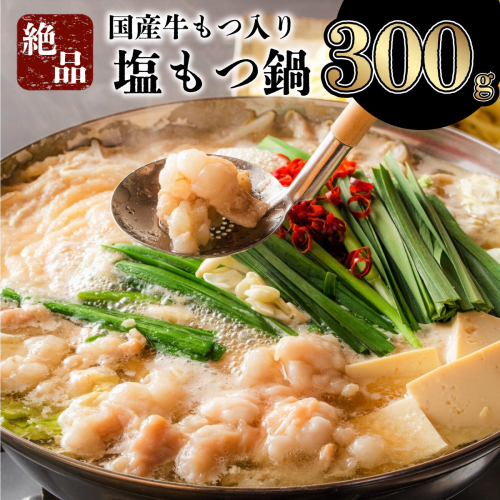 《12月配送》絶品塩もつ鍋セット2～3人前（300g）