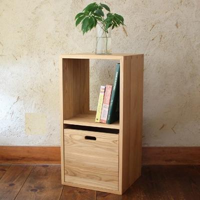 ふるさと納税 高山市 オークヴィレッジのKOBAKOユニット収納家具セット2〔国産材のユニット収納箱収納棚〕TR4042