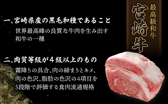 KU309-3 宮崎牛ロースステーキセット 計750g (250g×3)