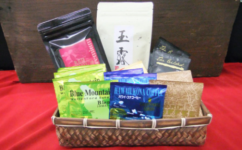 プレミアム ドリップコーヒー 紅茶 & 玉露 ティーバッグ 6種セット 緑茶 茶葉 詰め合わせ 焙煎 静岡 飲み比べ コーヒー 珈琲