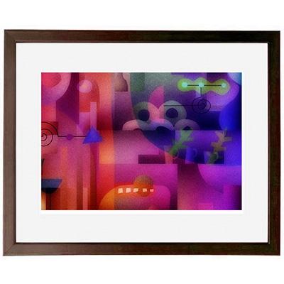 ふるさと納税 綾部市 ＼京都・綾部の癒やし系作家/【絵画】　パン屋の思惑 　額装サイズ526mmx412mm
