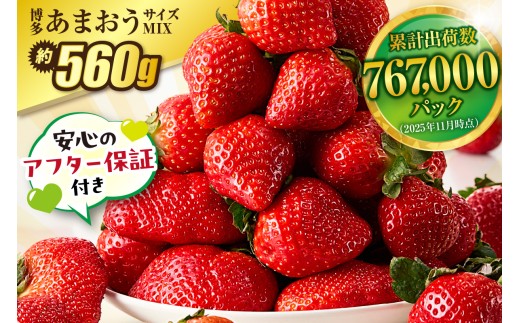 「レビューCP対象」【アフター保証】JAよりお届け！「博多あまおう」約280g×2パック_HA1937 ふるさと 納税 果物 フルーツ 甘い イチゴ 苺 あまおう デザート 旬 手土産 プレゼント いちご 博多あまおう 福岡県　福岡県宗像市 宗像市 福岡 宗像