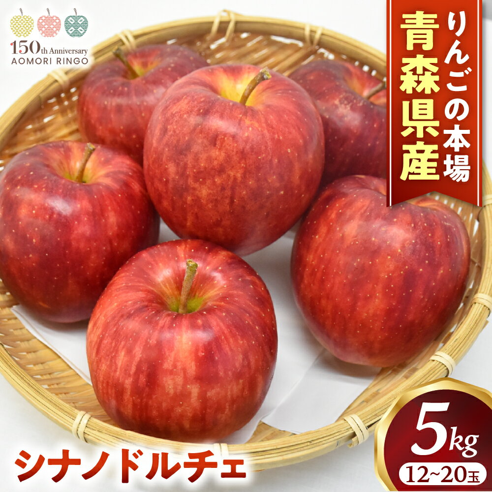 【ふるさと納税】青森りんご【シナノドルチェ】約5kg（12〜20玉）【2025年産・先行予約】★2025年10月上旬〜10月下旬頃まで発送予定★りんご 林檎 リンゴ 国産 フルーツ 果物 シナノドルチェ 贈答 土産 青森県 三戸町 R0317