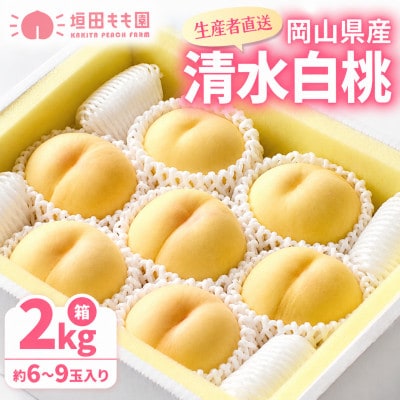 【先行予約★2027年7月下旬より順次発送予定】岡山県産　清水白桃(2kg箱)【配送不可地域：離島・北海道・沖縄県】