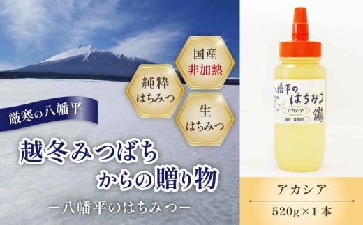 【八幡平産】 アカシア 蜂蜜 非加熱 520g ／ はちみつ ハチミツ ハニー あかしあ アカシヤ あかしや 国内産 八幡平市産 紅茶 コーヒー ホットミルク ヨーグルト ホットケーキ アイス パン トースト プレゼント 贈り物 家庭用 自宅用 東北 人気 おすすめ オススメ 【高橋養蜂】