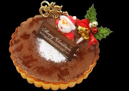 【クリスマス限定】ドルチェかがみ チョコレートタルト（チョコジェラート） ジェラートケーキ dc-0060