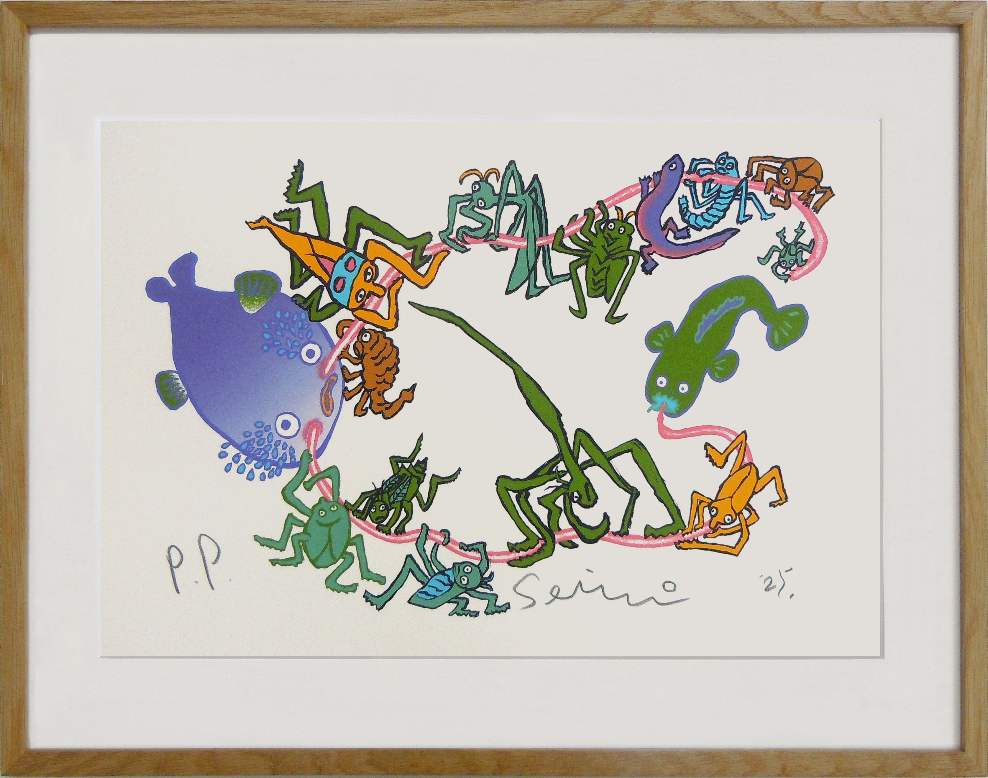 
            【著名アーティストシルクスクリーン版画作品】田島征三「ひっぱらないでクダサイ！」 
          