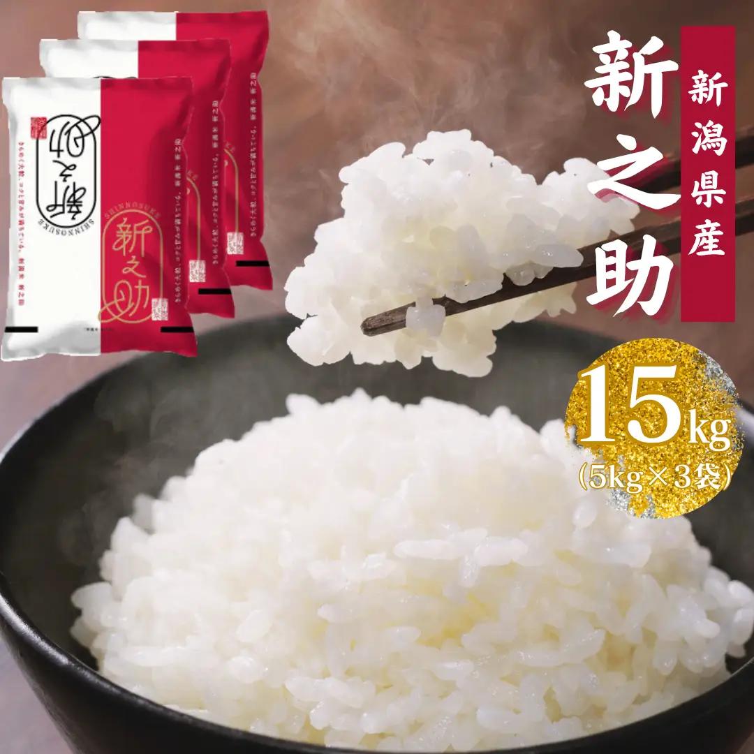 【令和7年産】新潟県産「新之助」15kg 関口商店 米 こめ コメ 精米 白米 【大人気のため予告なしに受付休止・再開します】 1N03034