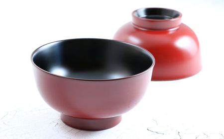 【滴生舎】浄法寺漆器 浄漆椀（中） 外朱内黒／漆器 器 食器 お椀 椀 伝統工芸品 国産漆