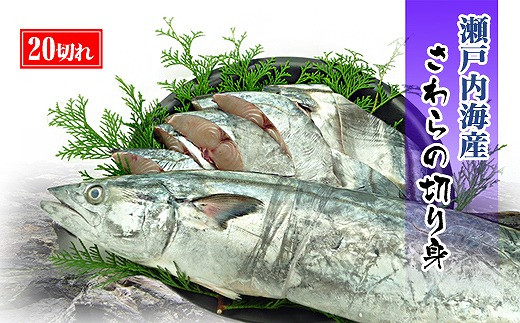 鰆 朝獲れ 鰆の切り身 20切れ（4切れパック×5袋） 瀬戸内海産［薄塩加工済み］冷凍品 さわら
