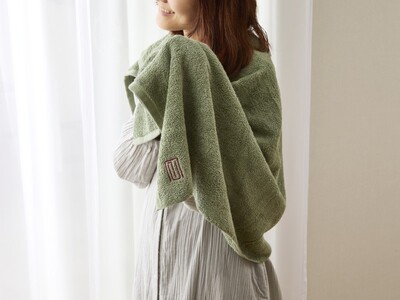 贅沢バスタオル nei casa 3枚【グリーン ホテル仕様 ファミリー 国産 タオル 吸水 速乾 贈り物 ギフトにも最適】