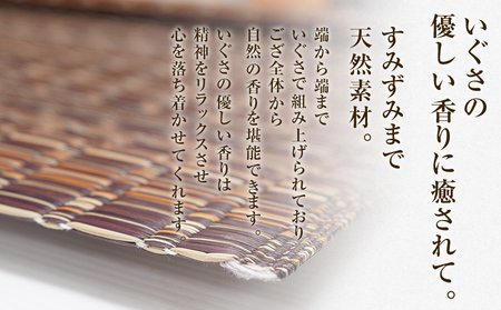 純国産天然いぐさ　「掛川　虹」３畳（茶色）　BG013