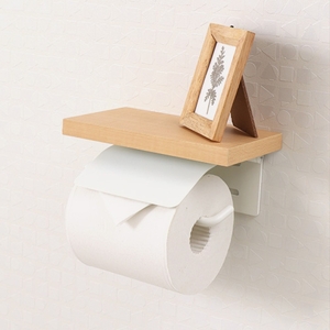 トイレットペーパーホルダー 1連 Blan ブラン トイレットペーパー ホルダー トイレ ペーパーホルダー 紙巻き器 紙巻器 おしゃれ 差し込む 棚 棚付き トイレ用品 インテリア リフォーム DIY 兵庫 兵庫県 小野市 ライトベージュ