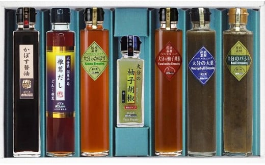 【数量限定】【蔵工房】大分の自然いっぱいシーズニング O-7a 調味料セット | 自然 調味料 シーズニング 醤油 ドレッシング だし 柚子胡椒 セット 大分県 中津市