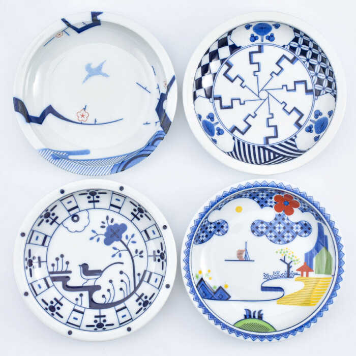 【ふるさと納税】【ロマ佐賀】【有田焼】ZOAデイリー取皿4点セット 径約14cm / お皿 食器 やきもの ギフト / 佐賀県 / 株式会社まるぶん [41APCD068]