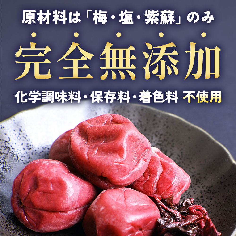 TH-03 40年作り続けてきた無添加梅干し（大梅）と赤しそふりかけのセット