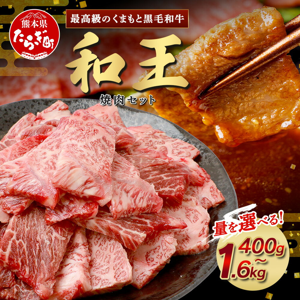 【ふるさと納税】《発送月選べる》くまもと黒毛和牛(和王) 焼肉セット 400g / 800g / 1.2kg / 1.6kg ブランド牛 肉 焼き肉 やきにく BBQ アウトドア 牛肉 大容量 小分け プレミアム品質 年内発送 年内配送 年末年始 特上 和牛 お肉 冷凍 送料無料