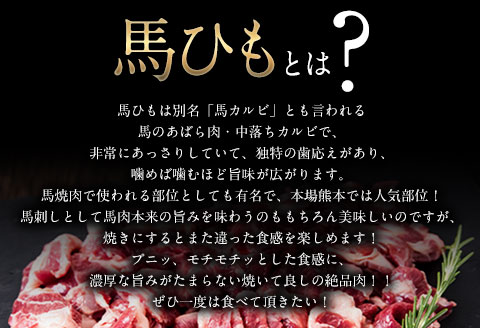 馬ひも焼肉用300g（50gx6袋） 肉 馬ひも 馬肉 大津町《90日以内に出荷予定(土日祝除く)》---oz_fkgbahimoyk_90d_21_12000_300g---