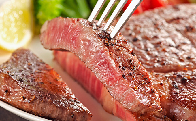 
高岡育ちの越中万葉牛 ステーキ用200g～250g×2枚 サーロイン 肉 牛肉 ステーキ 国産 富山 [№5616-0092]
