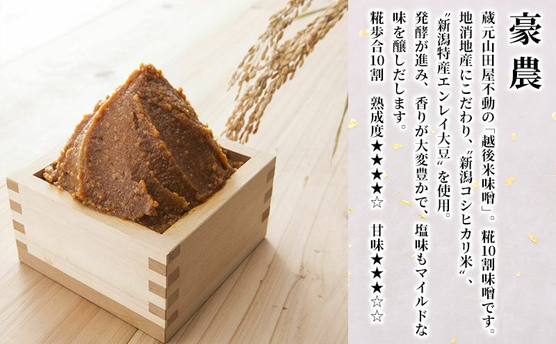新潟コシヒカリ糀みそ「豪農」300g×6セット