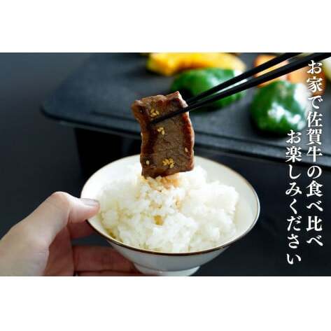 佐賀牛を焼肉で食べ比べ！6種セット 合計360g（60g×6種類） ロース 焼肉 モモ 焼肉 バラ 焼肉屋さん 焼肉セット 高級和牛 焼肉 部位別 焼肉 厳選 ギフト 焼肉 【有田まちづくり公社】N2