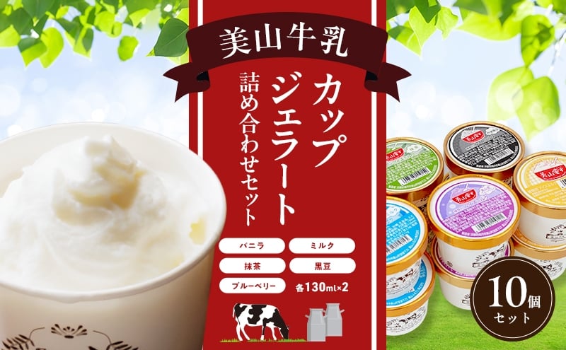 
            [№5334-0669]美山牛乳 カップジェラート 10個 詰め合わせセット | デザート お菓子 スイーツ 冷凍 ギフト 南丹市
          