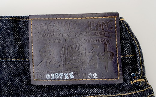 230P7631 秋田の拘りジーンズ「なまはげジーンズ」青鬼モデル(スリムストレート)29インチ 